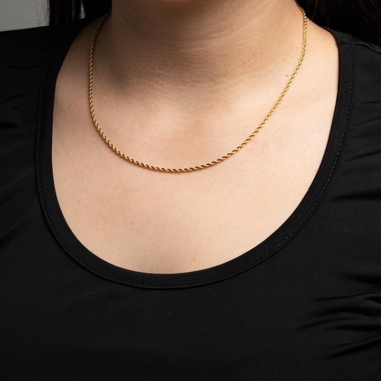 Cadena Lazo - Oro laminado 18 kilates